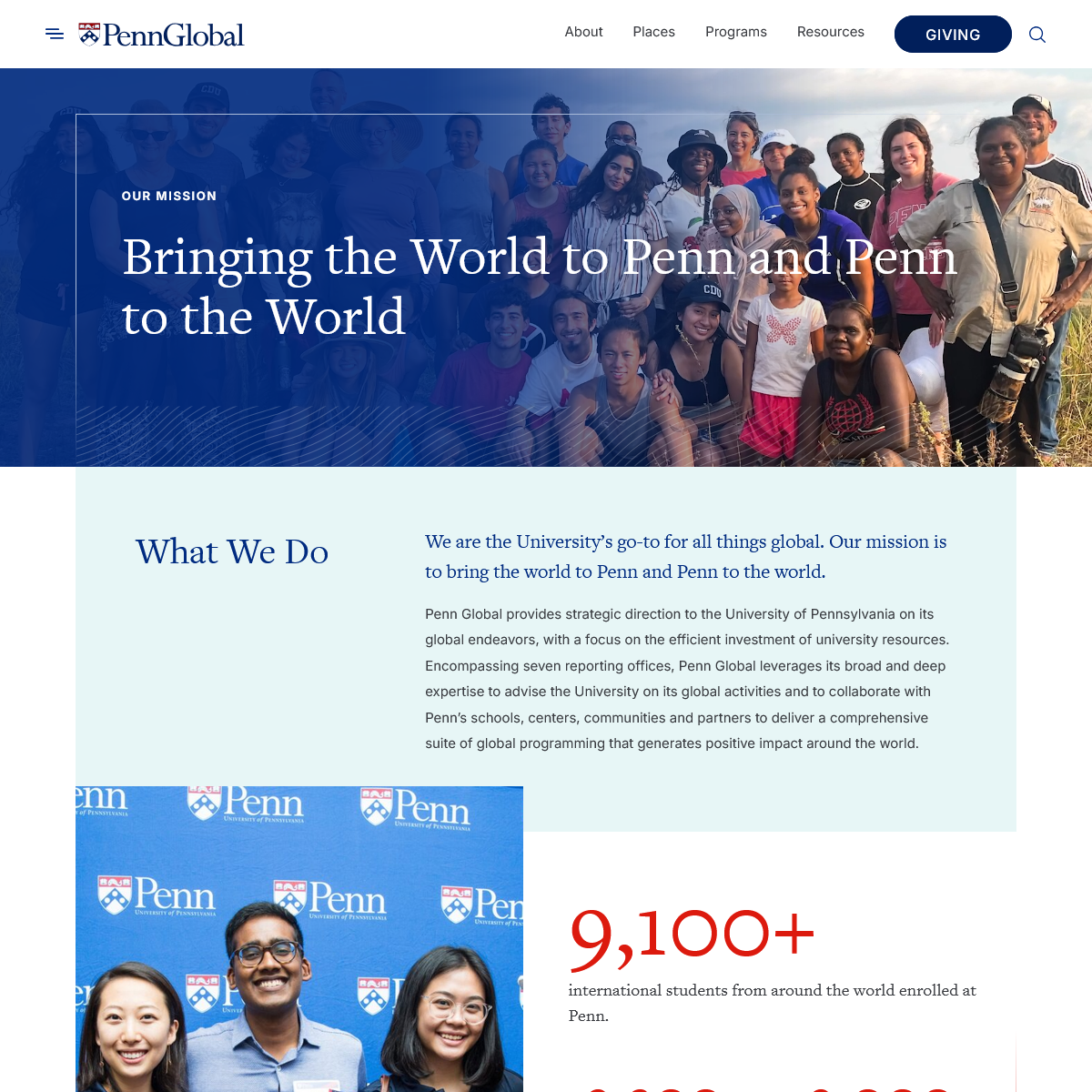 Penn Global website